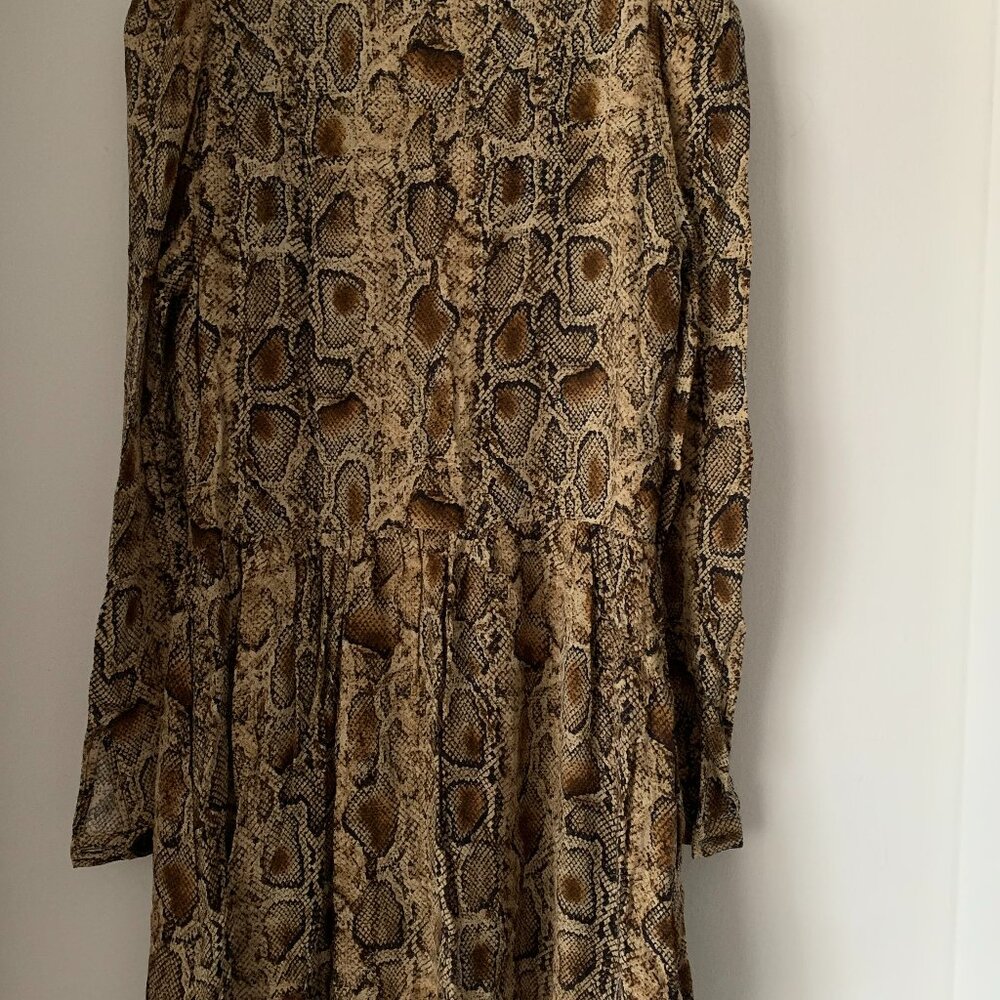 Zara snake print mini dress